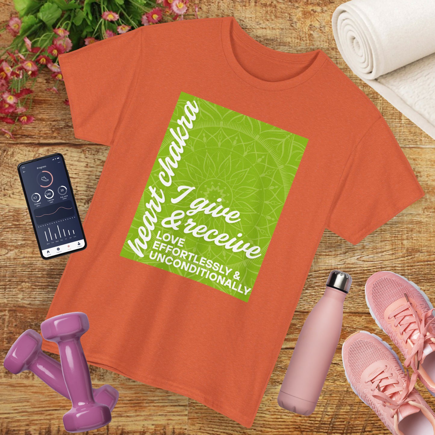 💚Open Heart Heavy Cotton Tee - Love Effortlessly