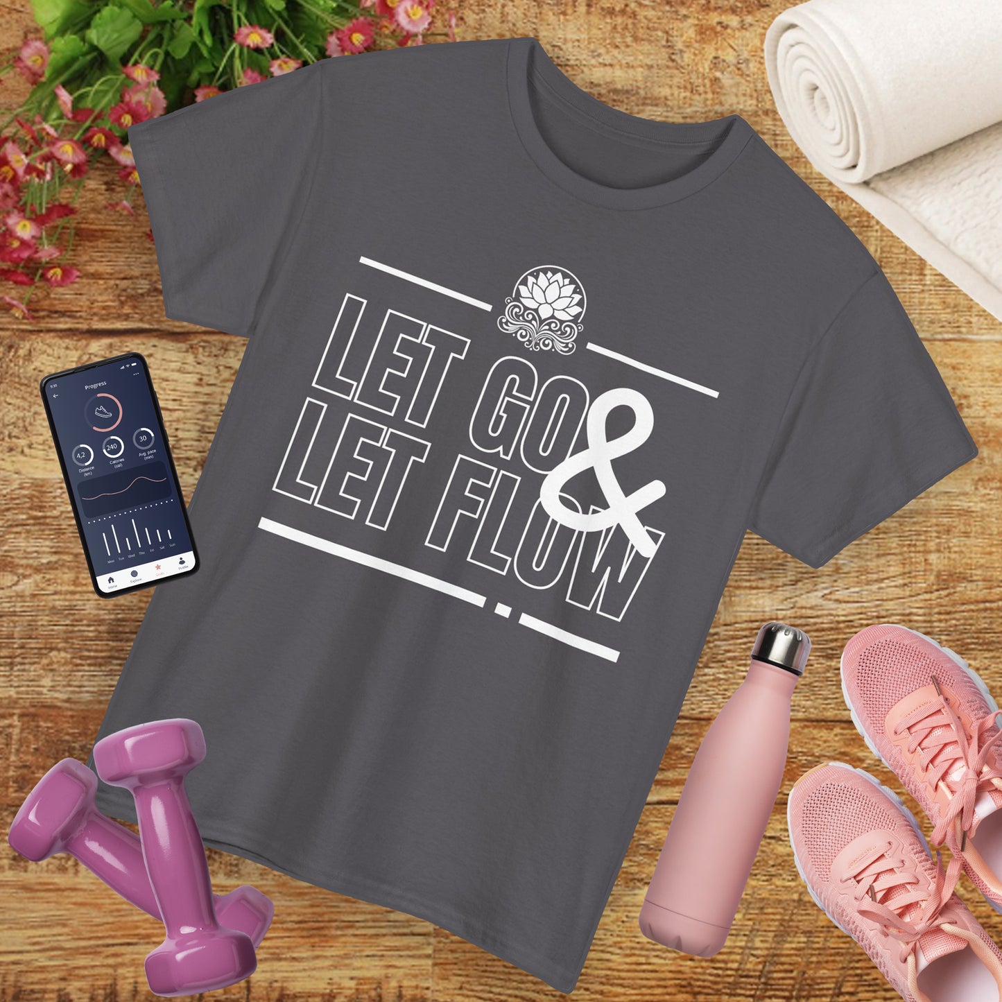 🌊Flowstate Heavy Cotton Tee - Surrender to the Stream of Life