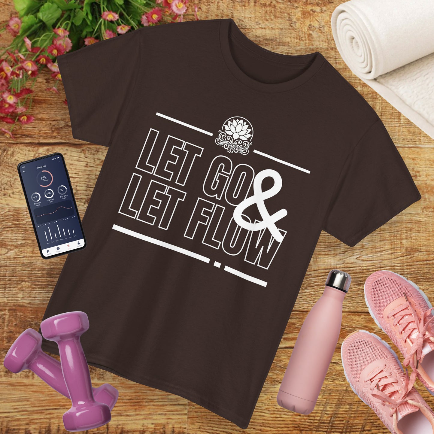 🌊Flowstate Heavy Cotton Tee - Surrender to the Stream of Life