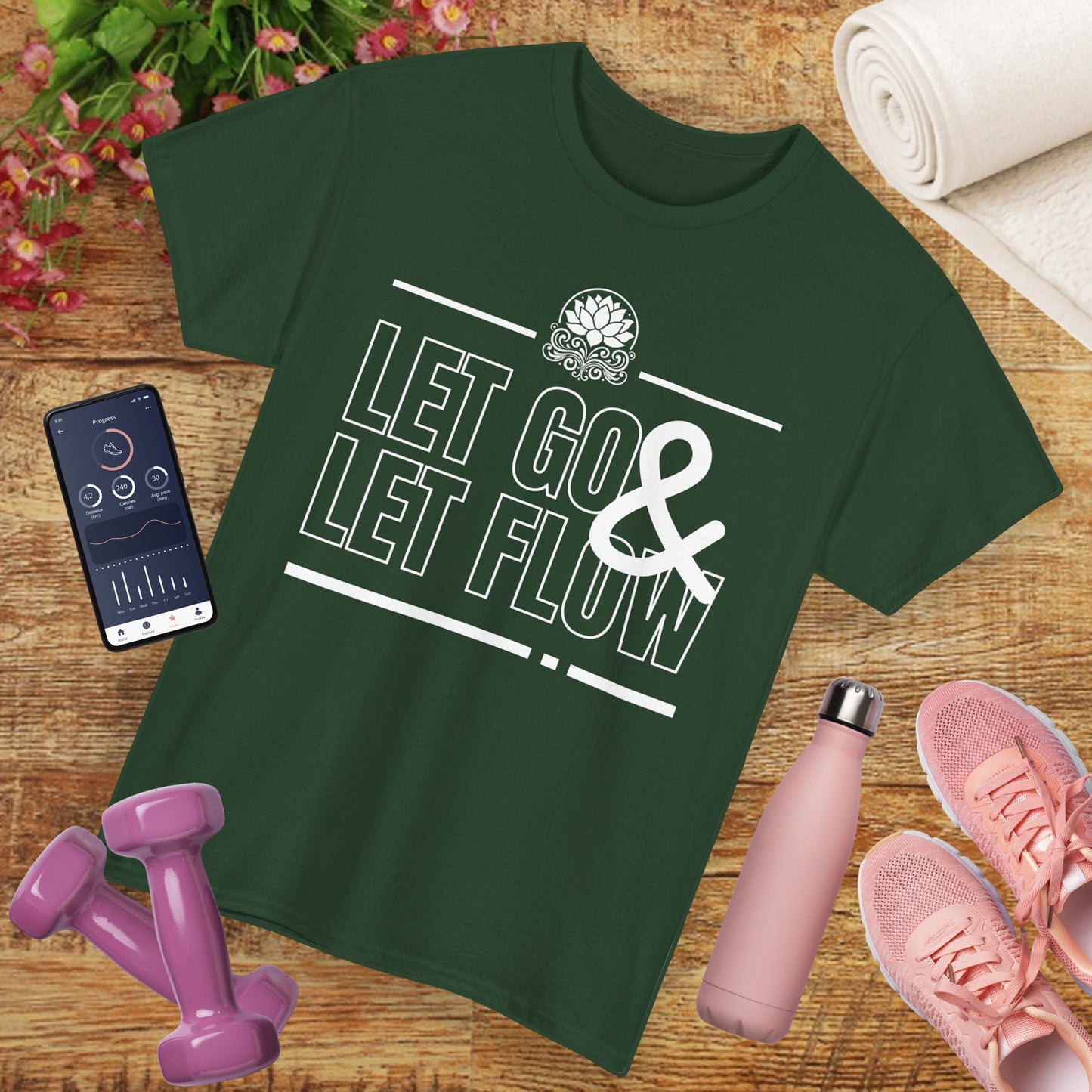 🌊Flowstate Heavy Cotton Tee - Surrender to the Stream of Life