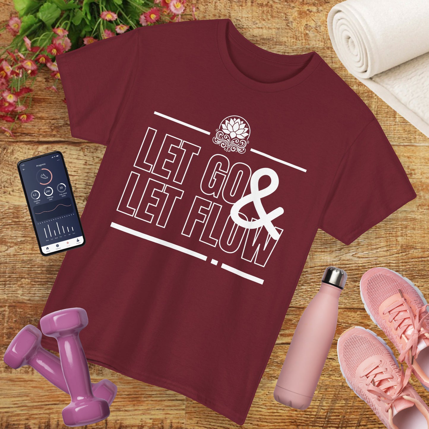 🌊Flowstate Heavy Cotton Tee - Surrender to the Stream of Life