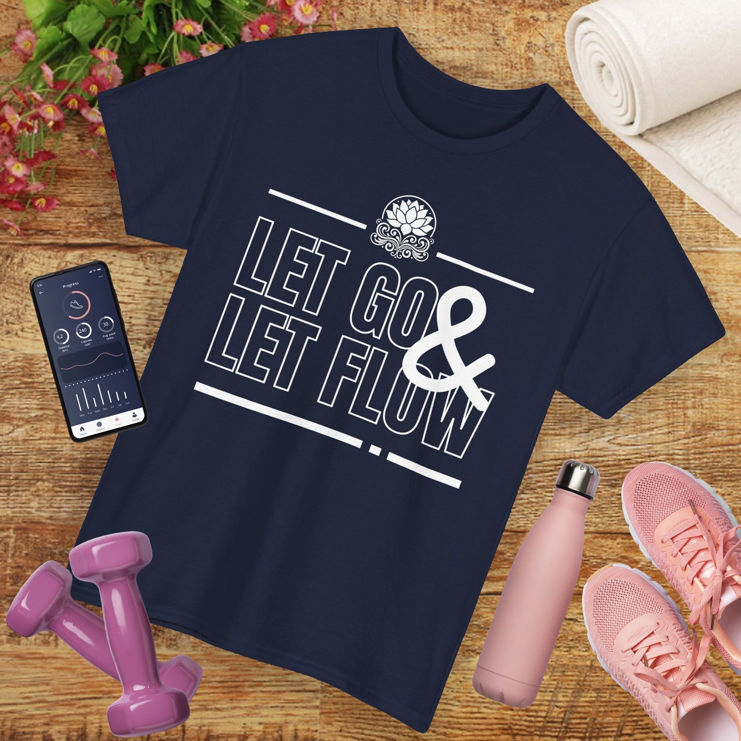 🌊Flowstate Heavy Cotton Tee - Surrender to the Stream of Life