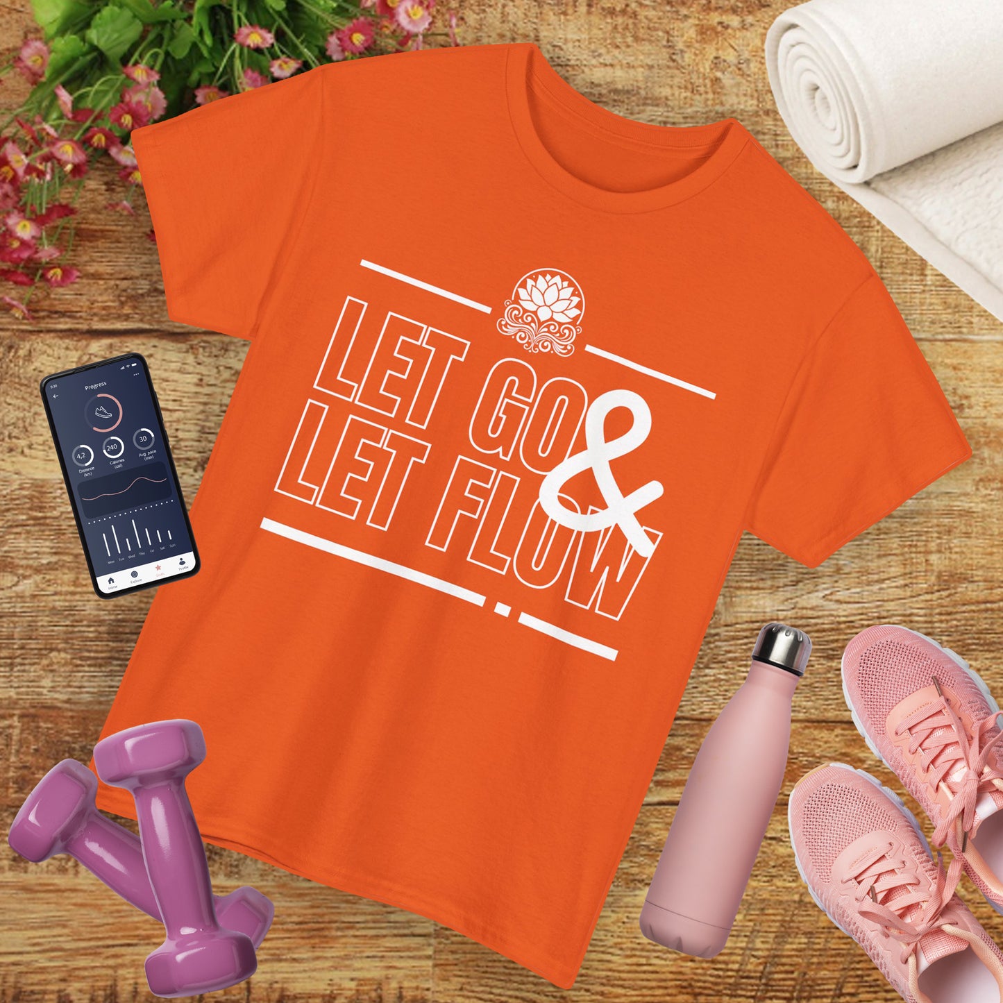 🌊Flowstate Heavy Cotton Tee - Surrender to the Stream of Life