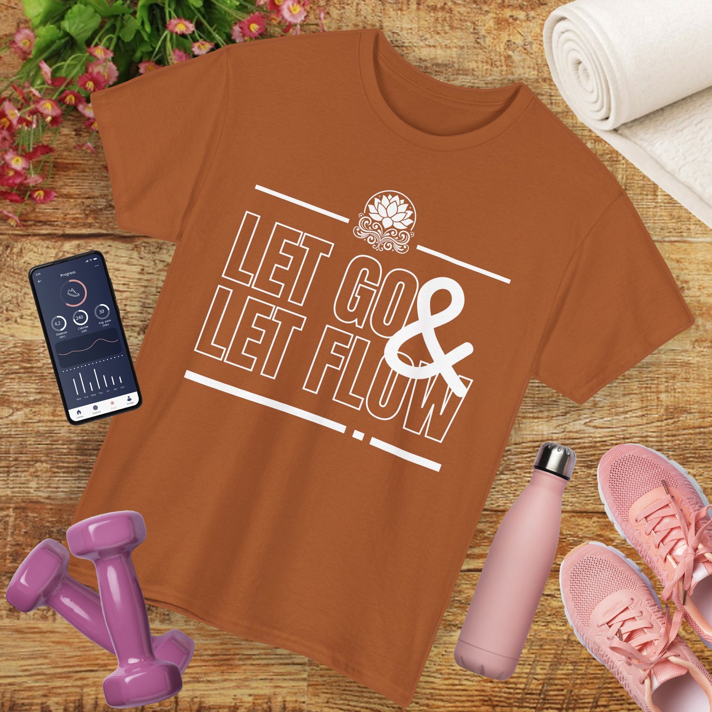 🌊Flowstate Heavy Cotton Tee - Surrender to the Stream of Life