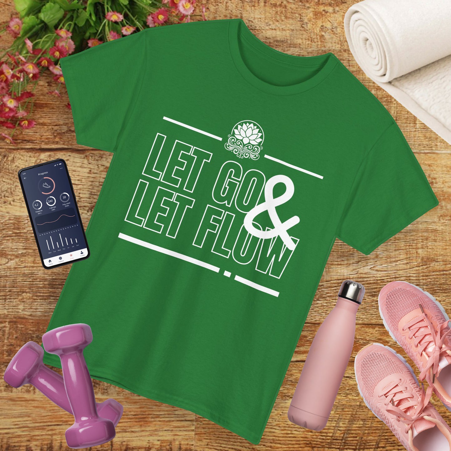 🌊Flowstate Heavy Cotton Tee - Surrender to the Stream of Life