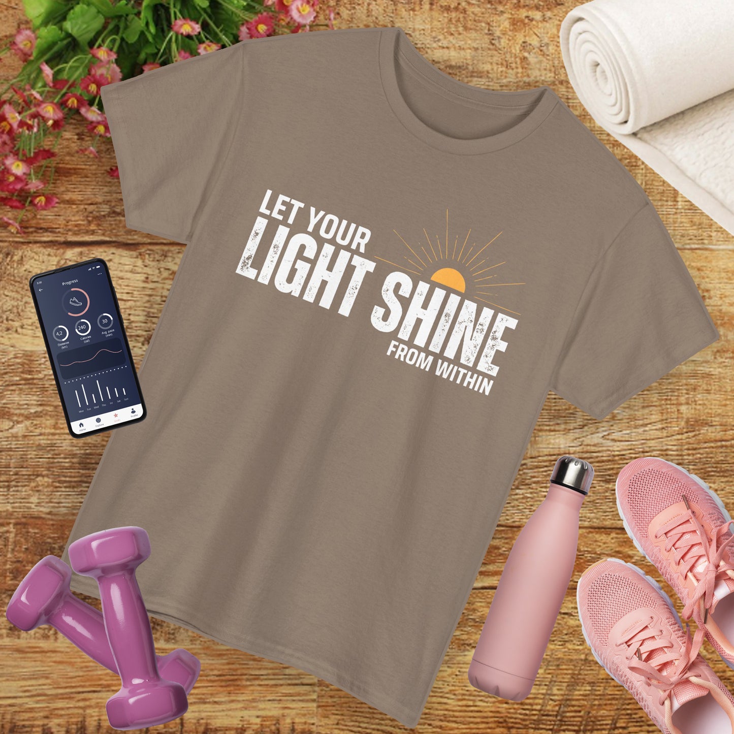 ☀️Radiant Light Heavy Cotton Tee - "Let Your Light Shine From Within"