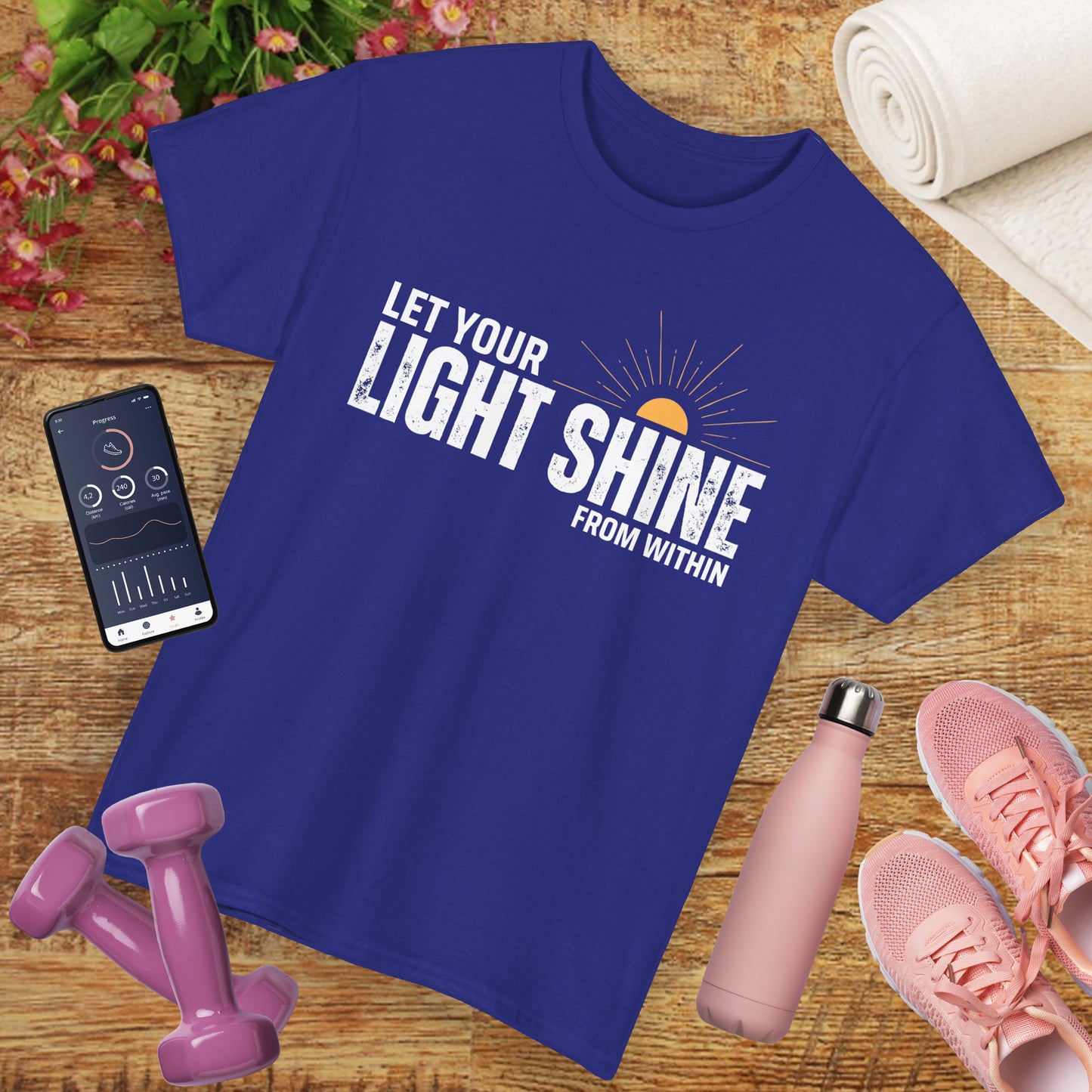 ☀️Radiant Light Heavy Cotton Tee - "Let Your Light Shine From Within"