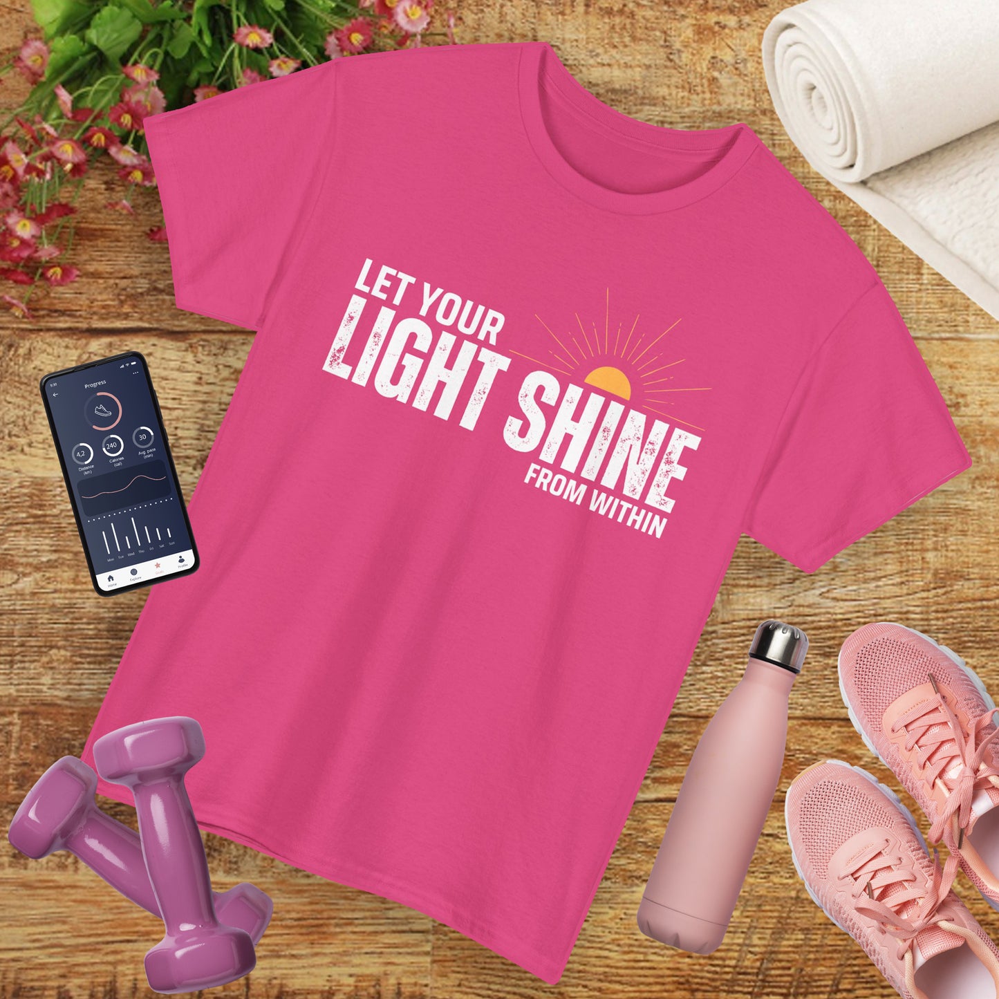 ☀️Radiant Light Heavy Cotton Tee - "Let Your Light Shine From Within"