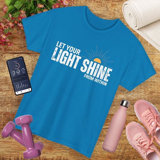 ☀️Radiant Light Heavy Cotton Tee - "Let Your Light Shine From Within"