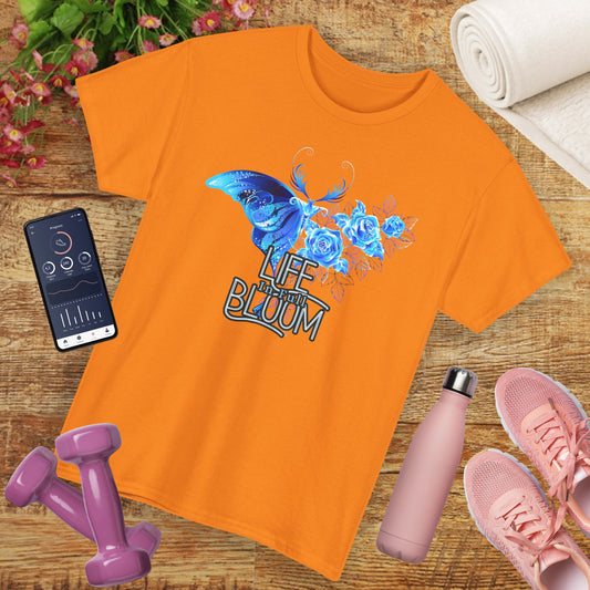 🦋Life in Full Bloom Heavy Cotton Tee - Rise, Bloom, Become