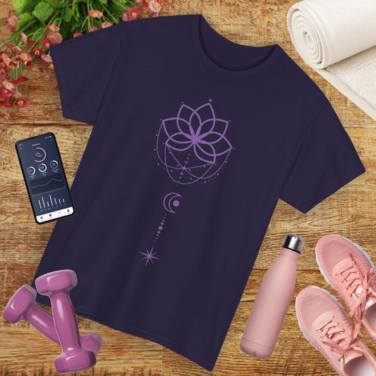 💜Celestial Grace Heavy Cotton Tee - Align with Light & Flow