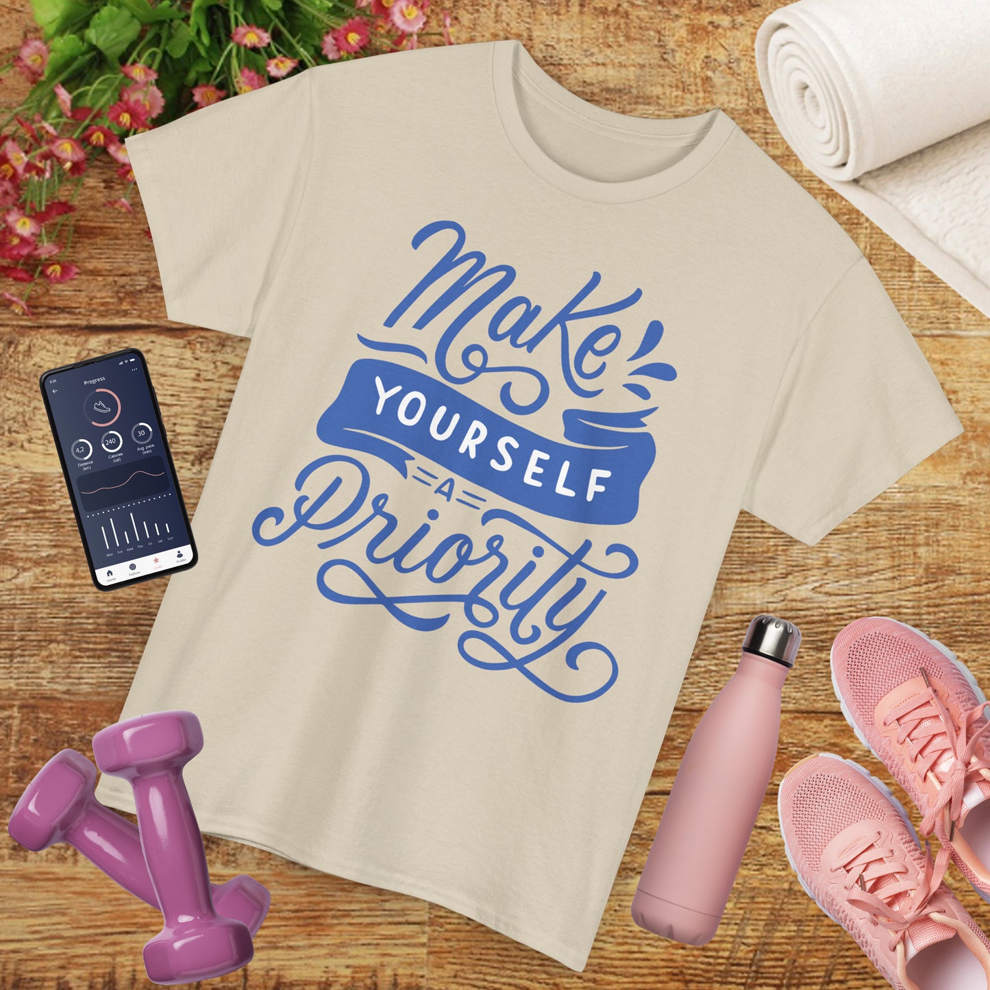 🌷Sacred Self Heavy Cotton Tee - Because You Deserve Your Own Love First