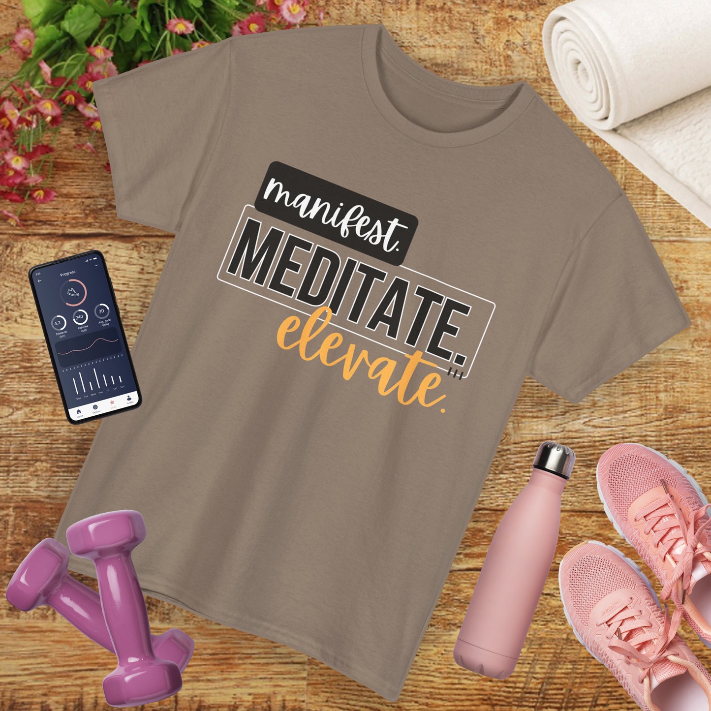 🔮Manifest, Meditate, Elevate Tee - Align, Rise, Repeat