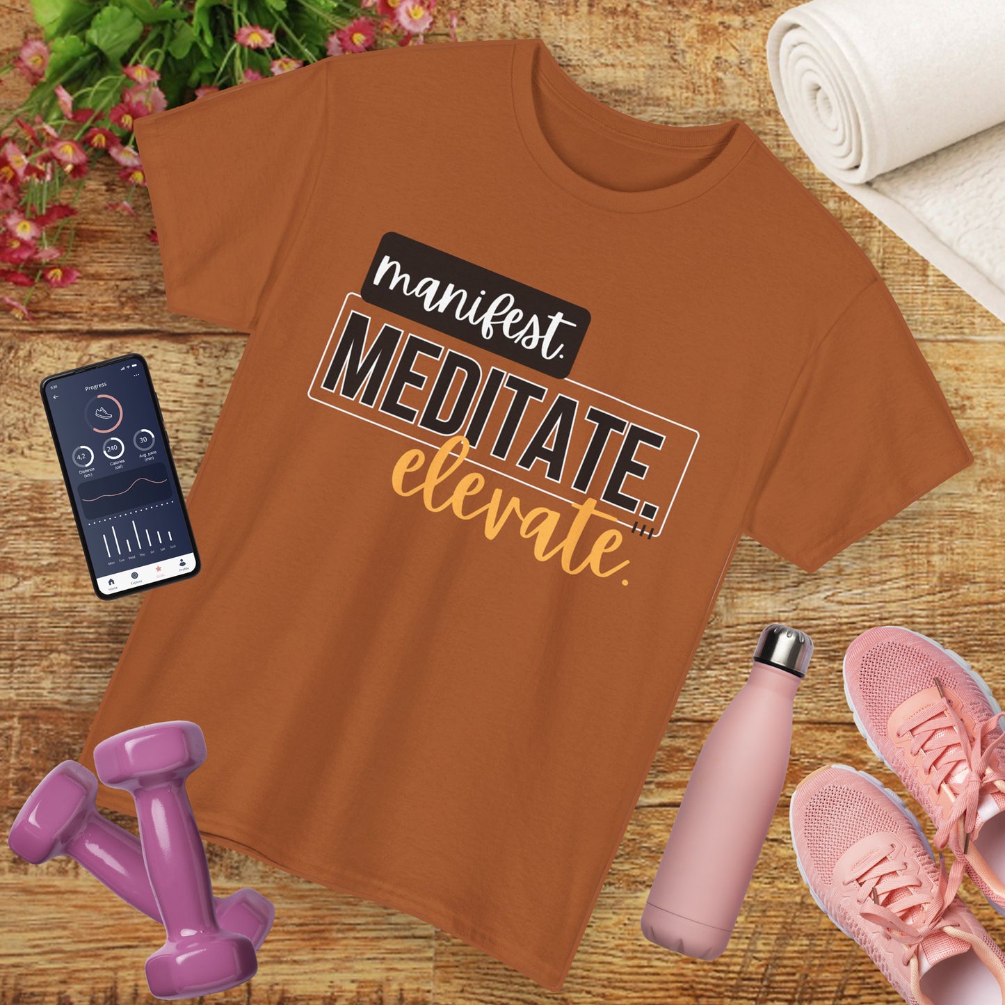 🔮Manifest, Meditate, Elevate Tee - Align, Rise, Repeat