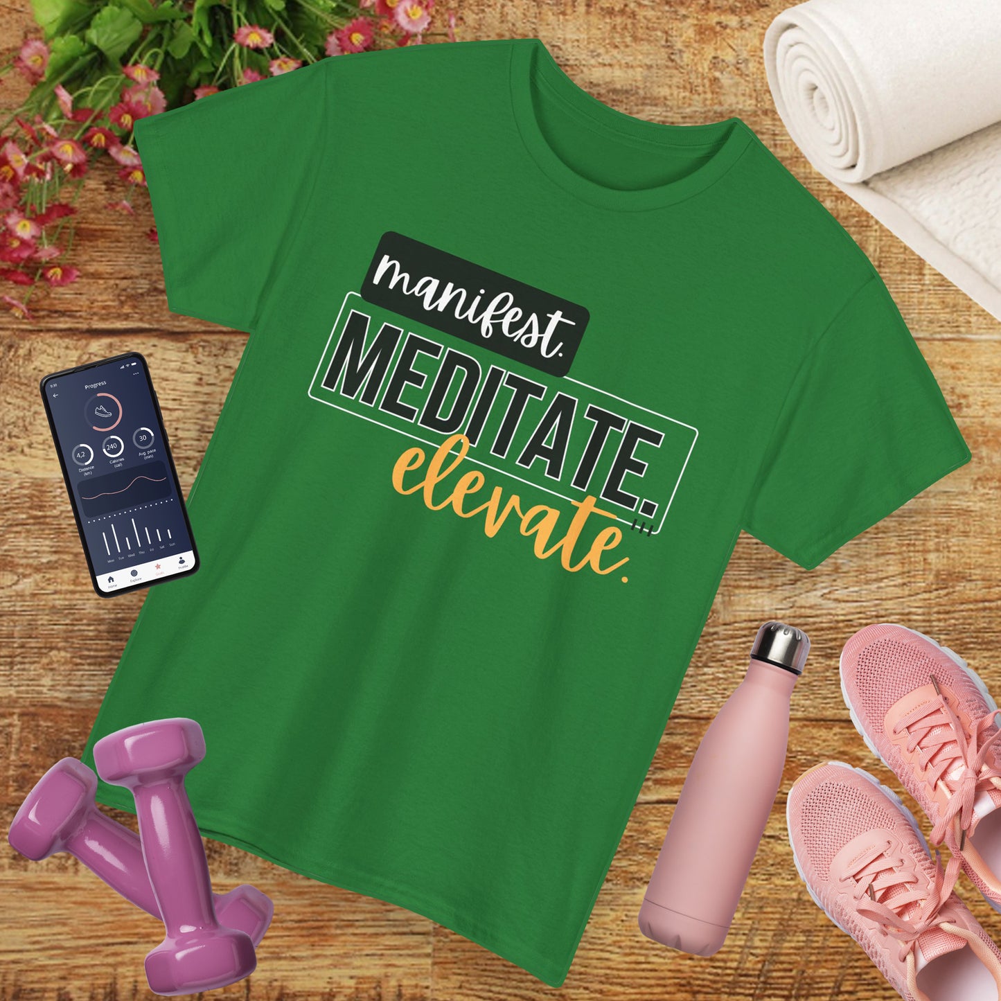 🔮Manifest, Meditate, Elevate Tee - Align, Rise, Repeat