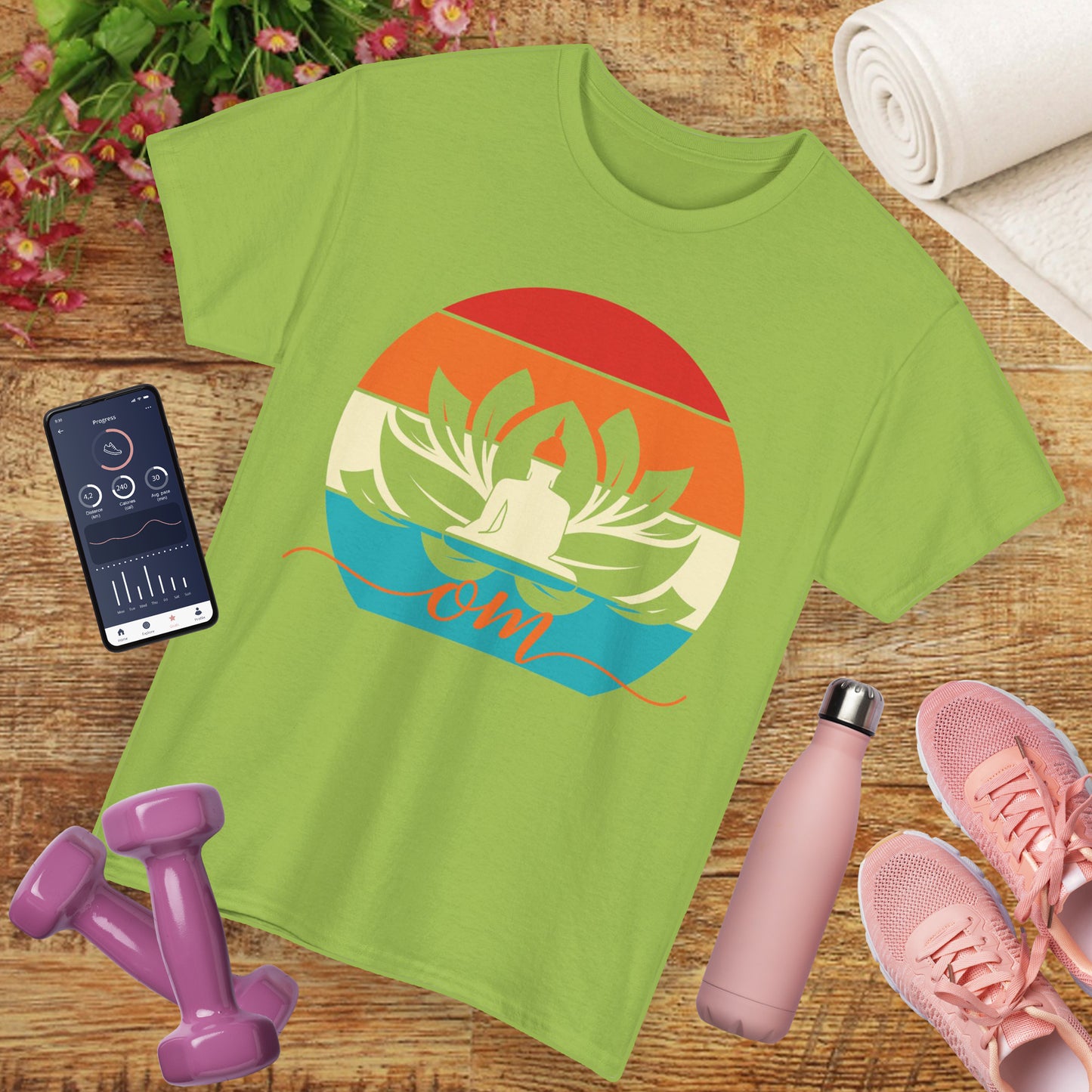 🌞Om Radiance Heavy Cotton Tee - Stillness in the Sun