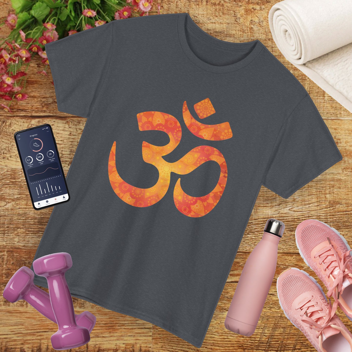 🕉️Sacred Om Mandala Heavy Cotton Tee - Radiate Inner Harmony