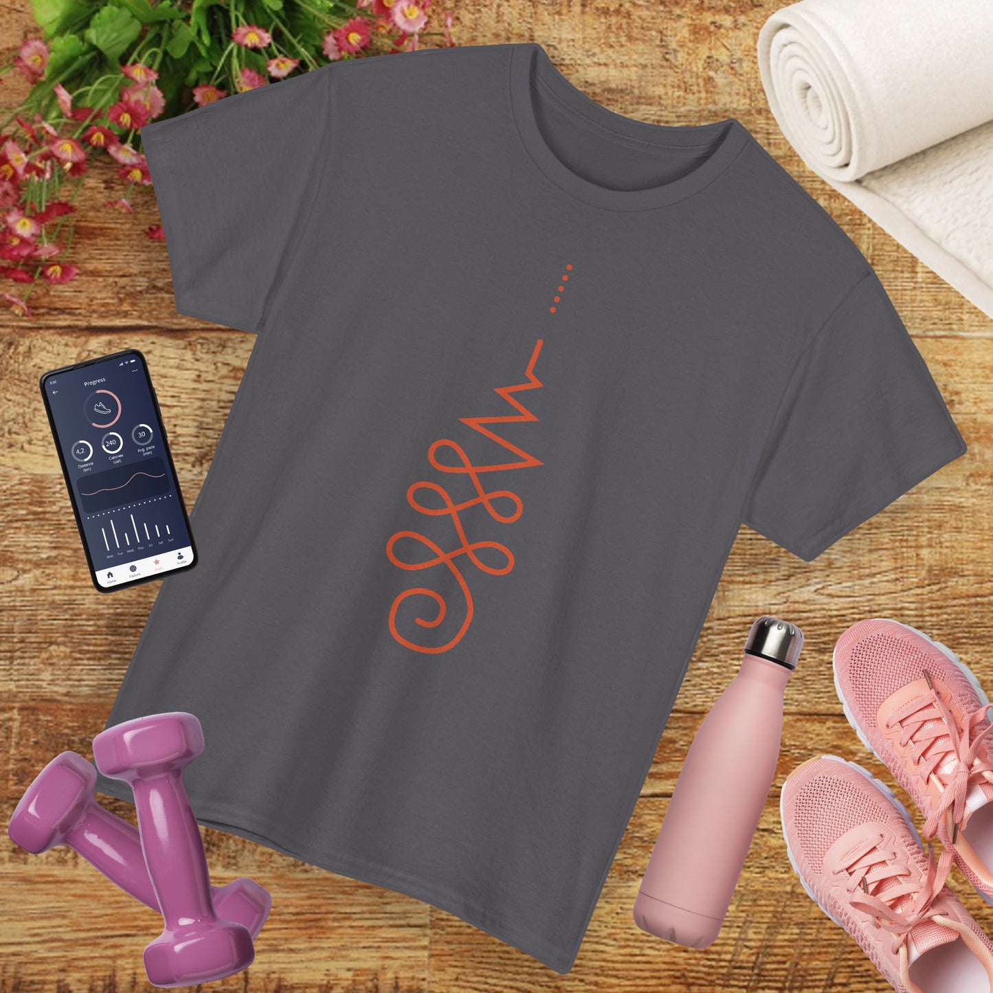 🌼Awaken Energy Heavy Cotton Tee - Wear Your Power, Flow with Intention