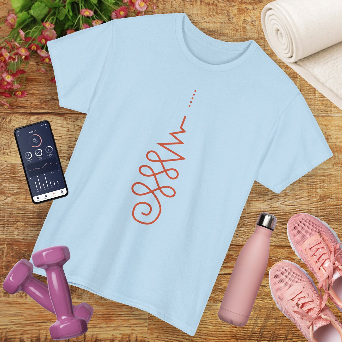 🌼Awaken Energy Heavy Cotton Tee - Wear Your Power, Flow with Intention