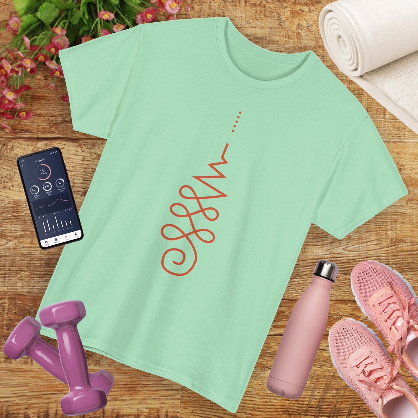 🌼Awaken Energy Heavy Cotton Tee - Wear Your Power, Flow with Intention