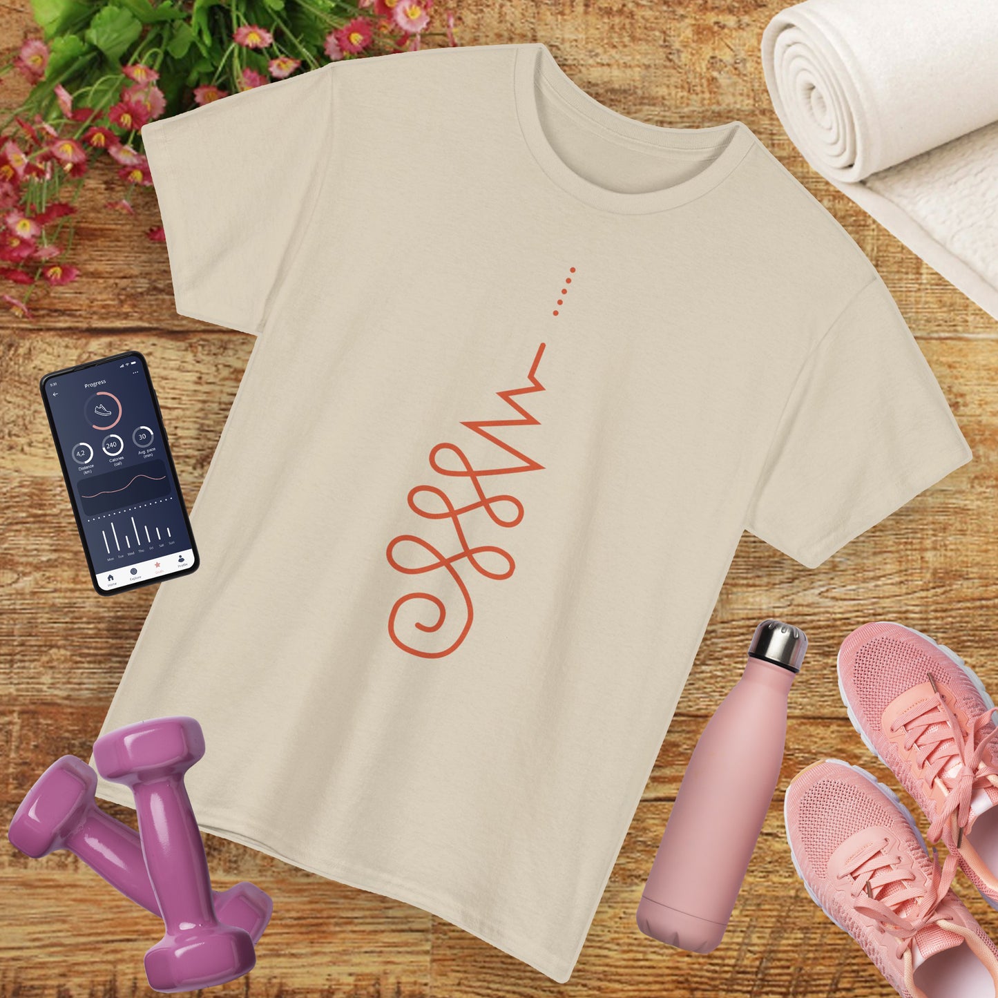 🌼Awaken Energy Heavy Cotton Tee - Wear Your Power, Flow with Intention
