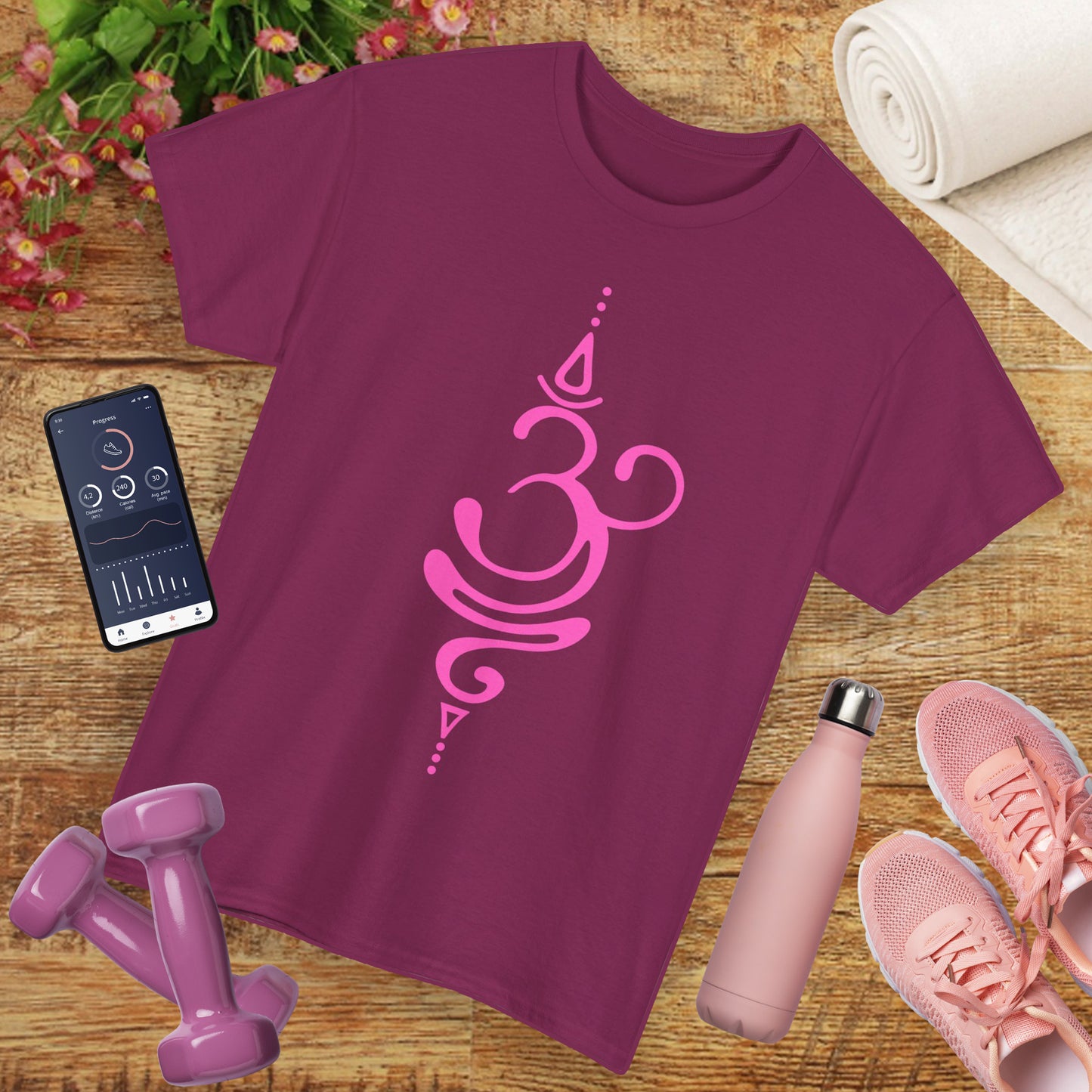 “OM Essence” Heavy Cotton Tee - The Sacred Sound of Serenity