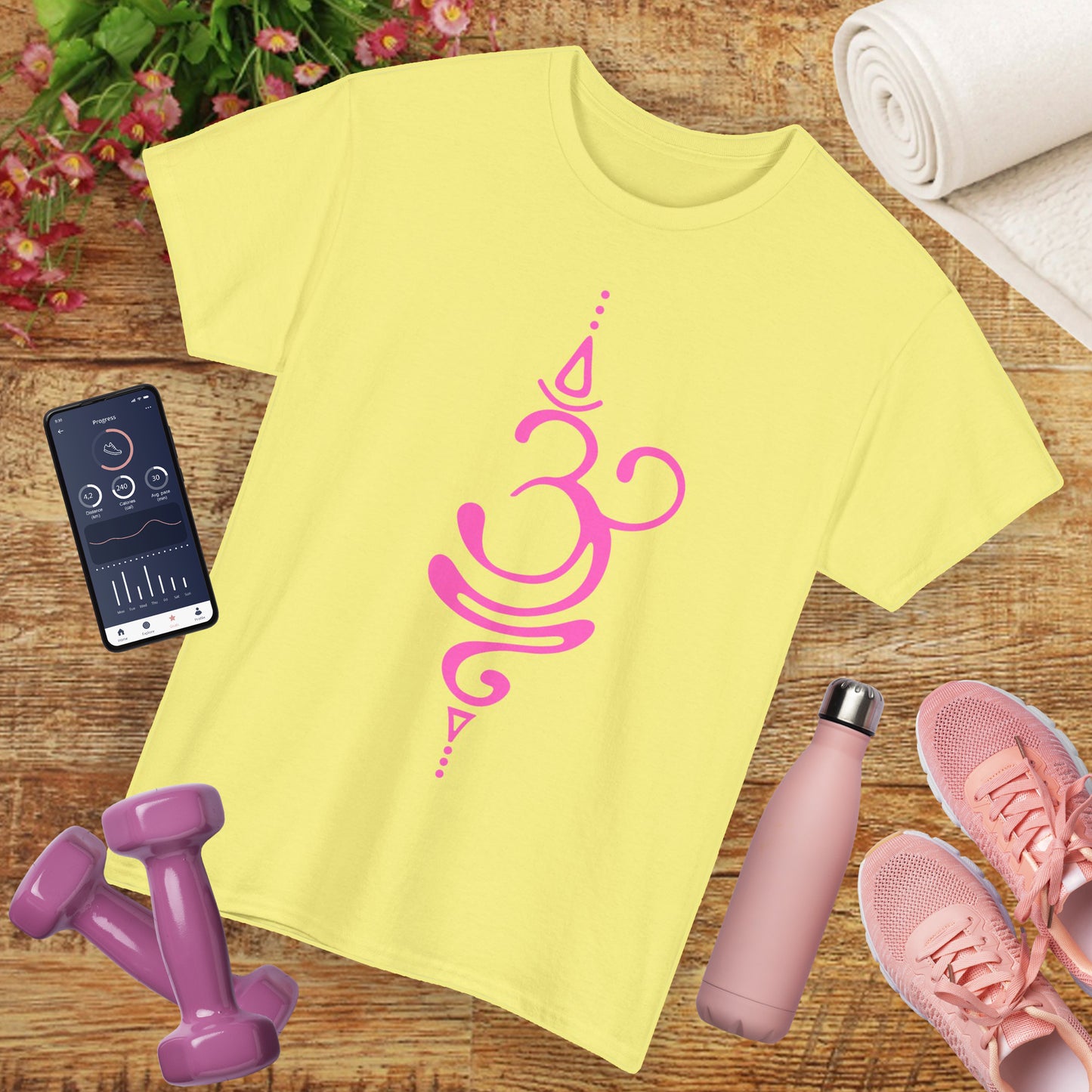 “OM Essence” Heavy Cotton Tee - The Sacred Sound of Serenity