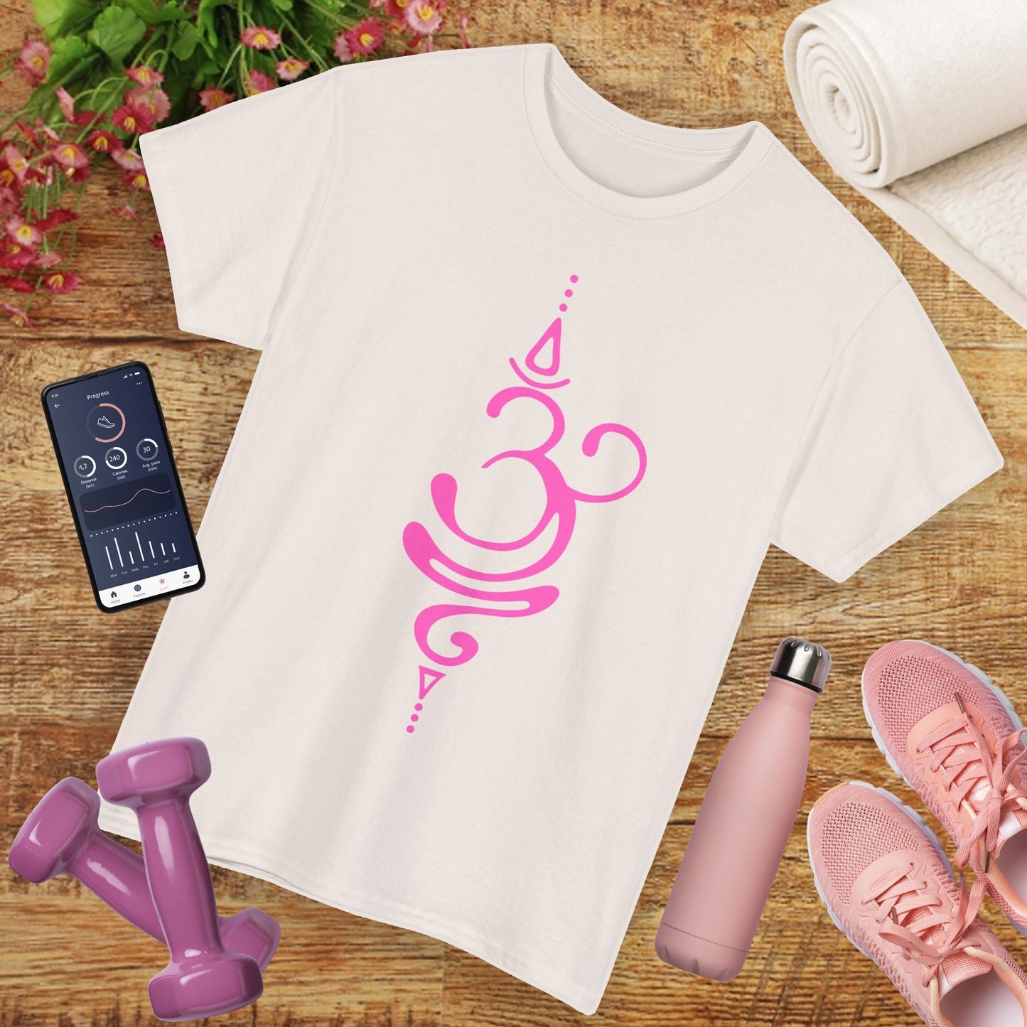 “OM Essence” Heavy Cotton Tee - The Sacred Sound of Serenity