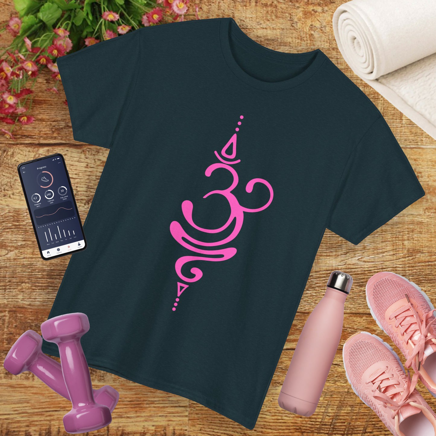“OM Essence” Heavy Cotton Tee - The Sacred Sound of Serenity