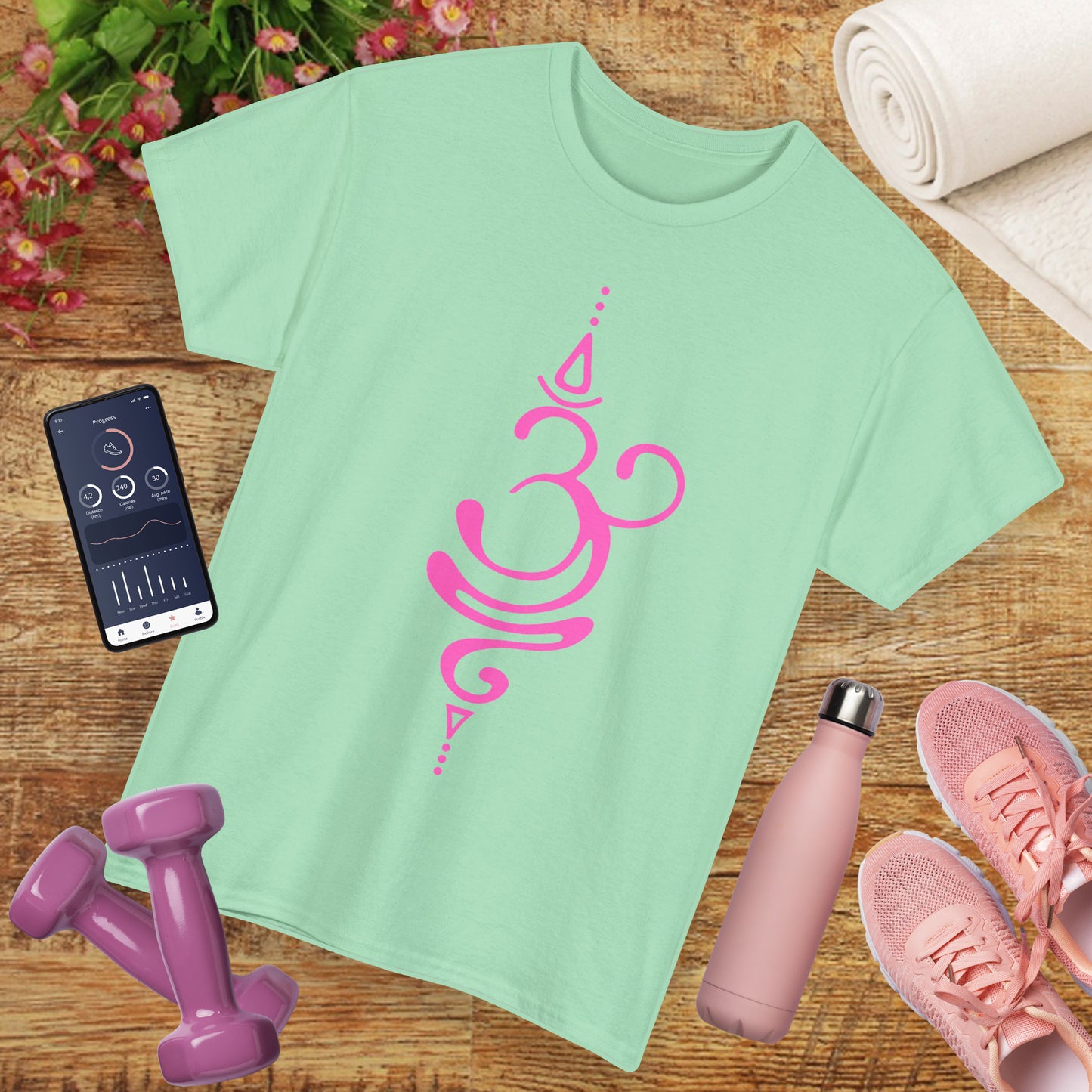 “OM Essence” Heavy Cotton Tee - The Sacred Sound of Serenity
