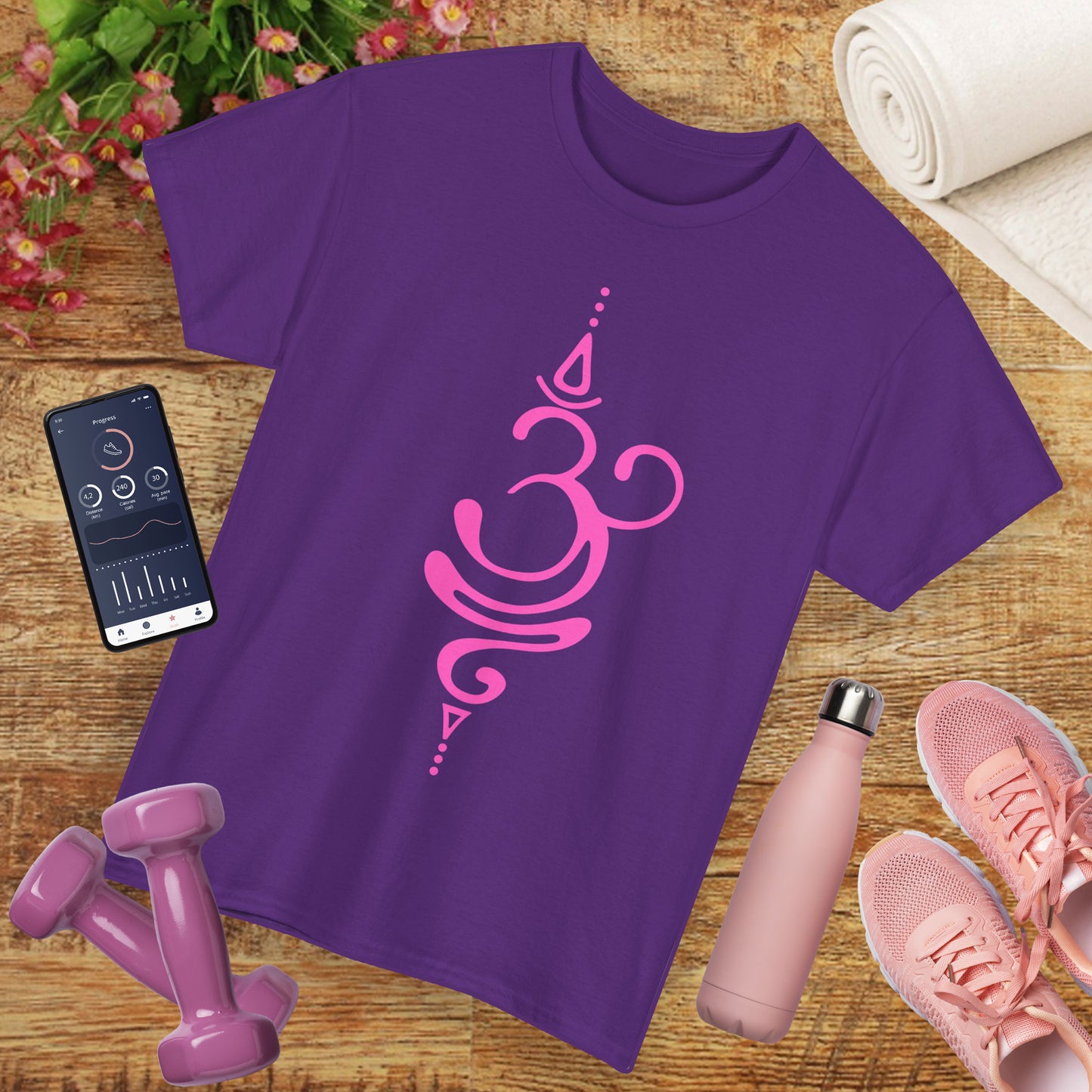 “OM Essence” Heavy Cotton Tee - The Sacred Sound of Serenity