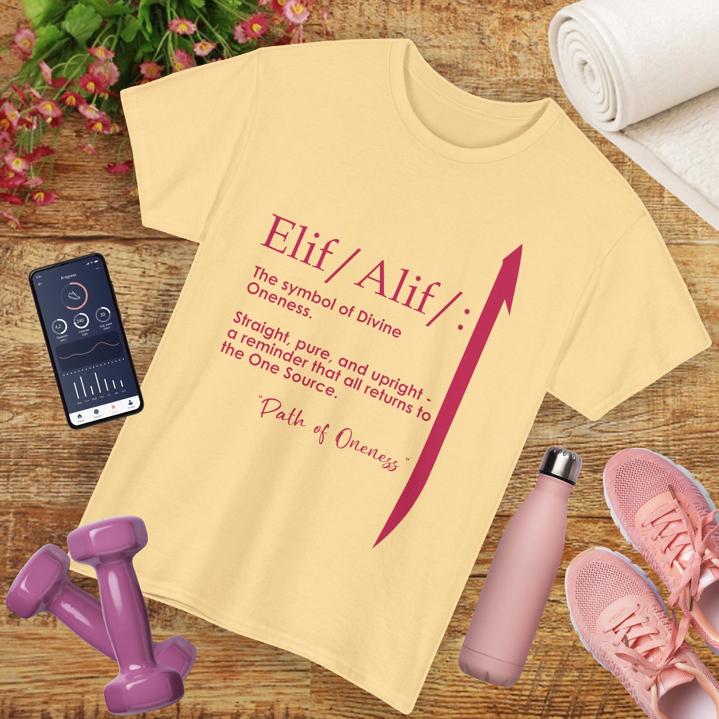 Elif/Alif - The Symbol of Divine Oneness Heavy Cotton Tee