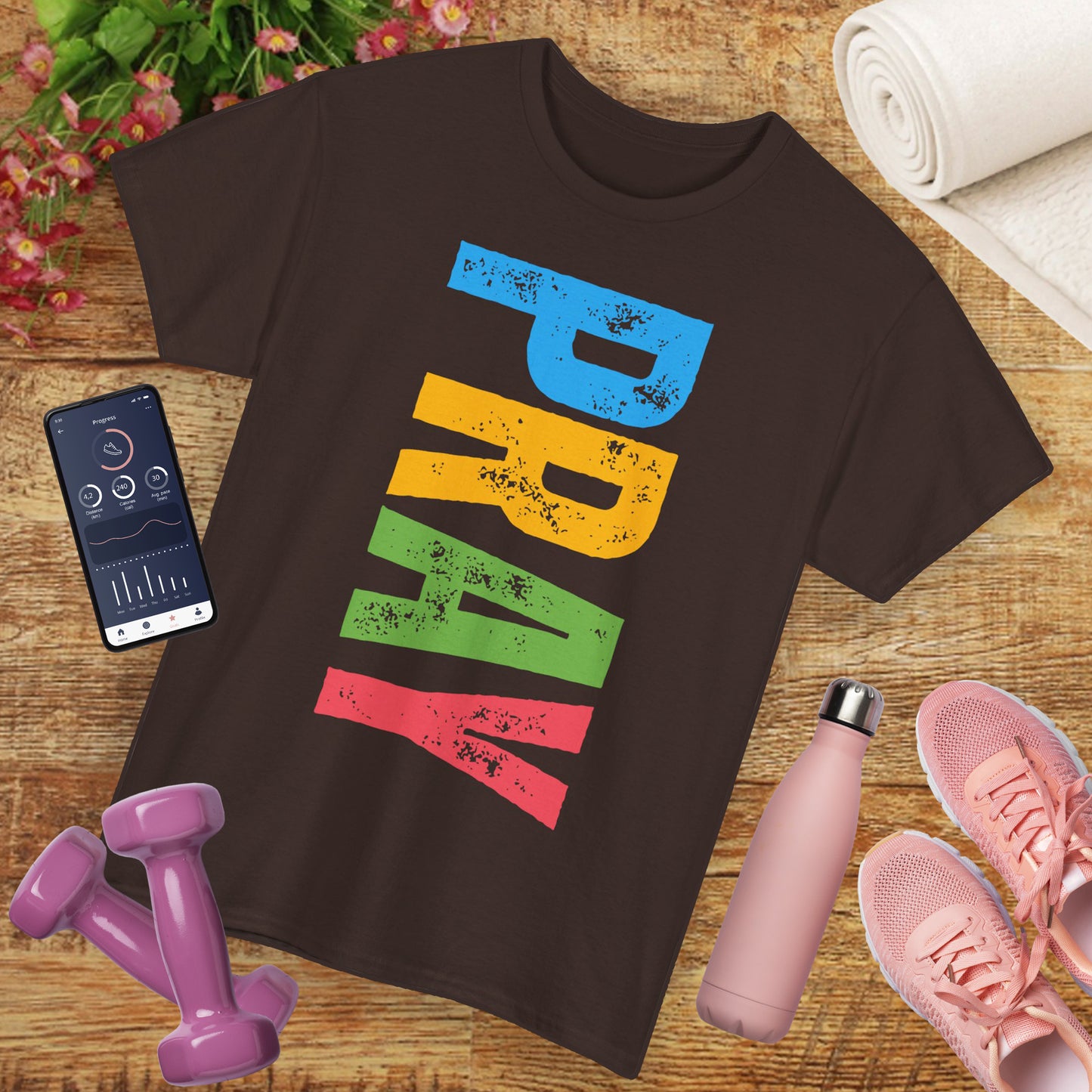 "PRAY" Heavy Cotton Tee - Inspirational T-Shirt for Spiritual Growth
