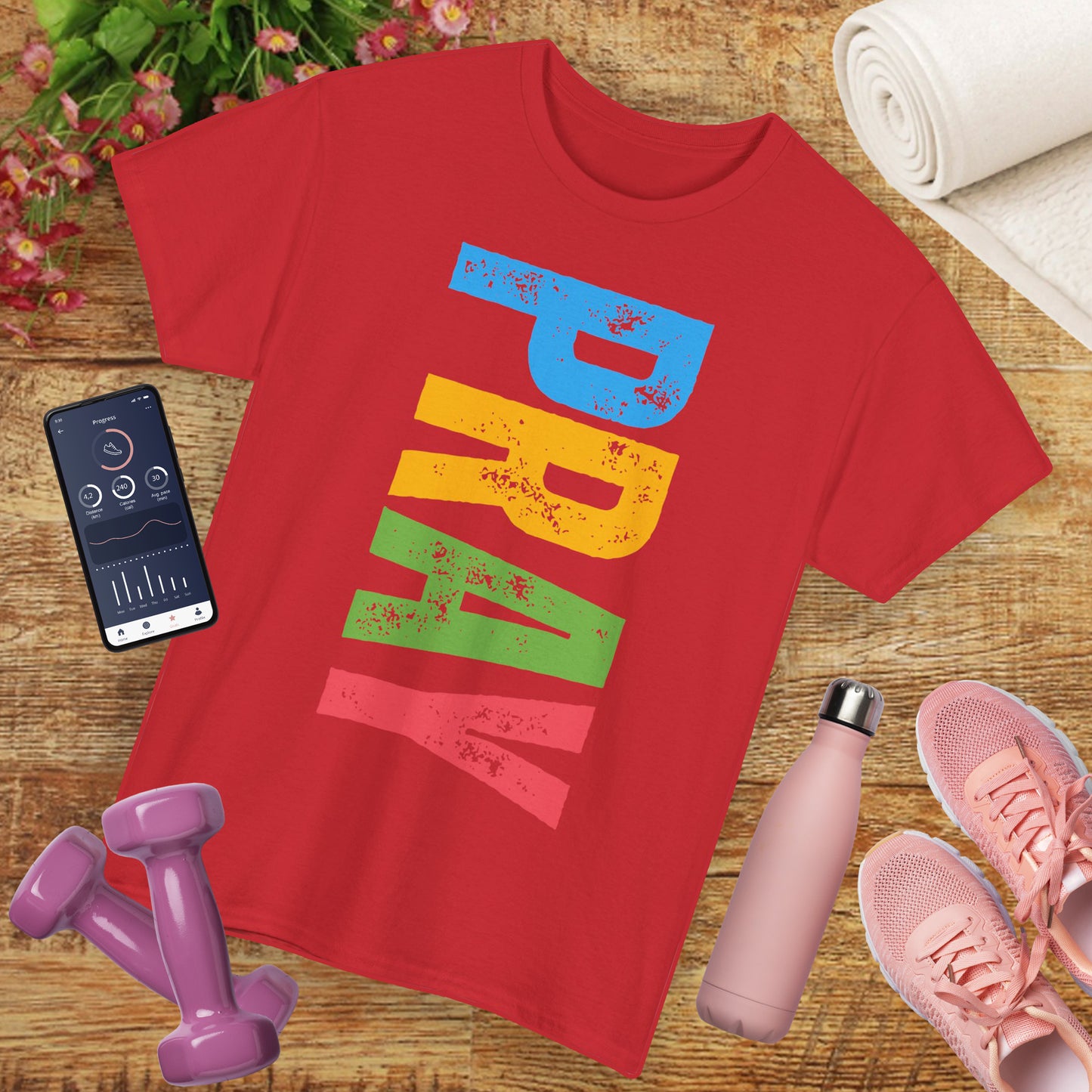 "PRAY" Heavy Cotton Tee - Inspirational T-Shirt for Spiritual Growth