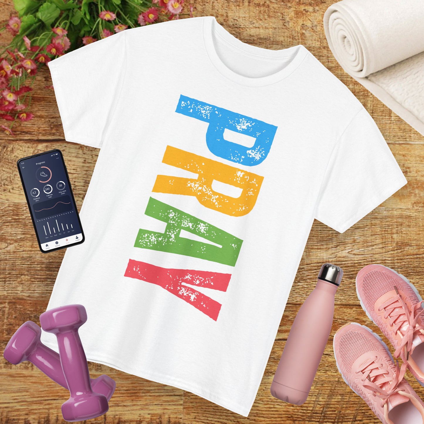 "PRAY" Heavy Cotton Tee - Inspirational T-Shirt for Spiritual Growth