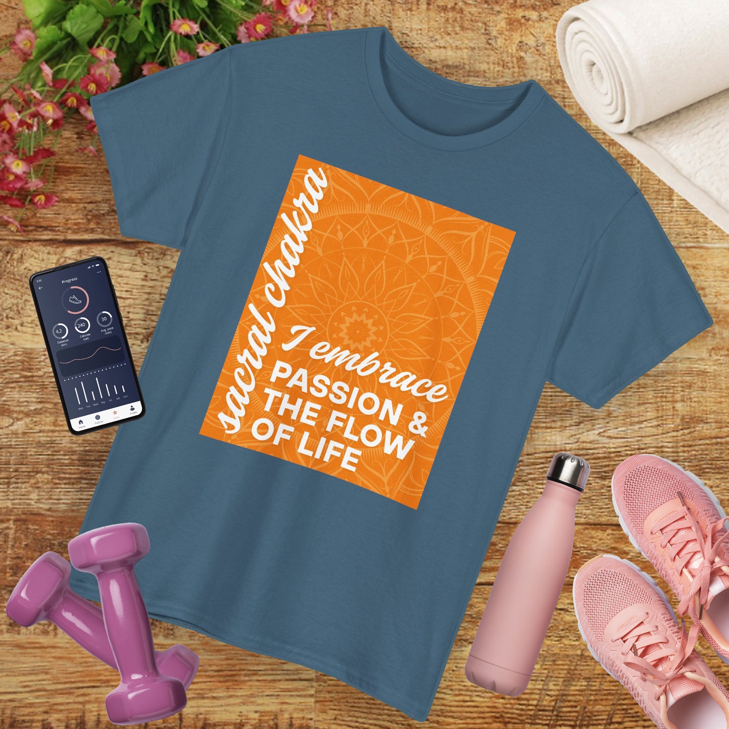 🧡Flow of Passion Heavy Cotton Tee - Embrace Your Creativity