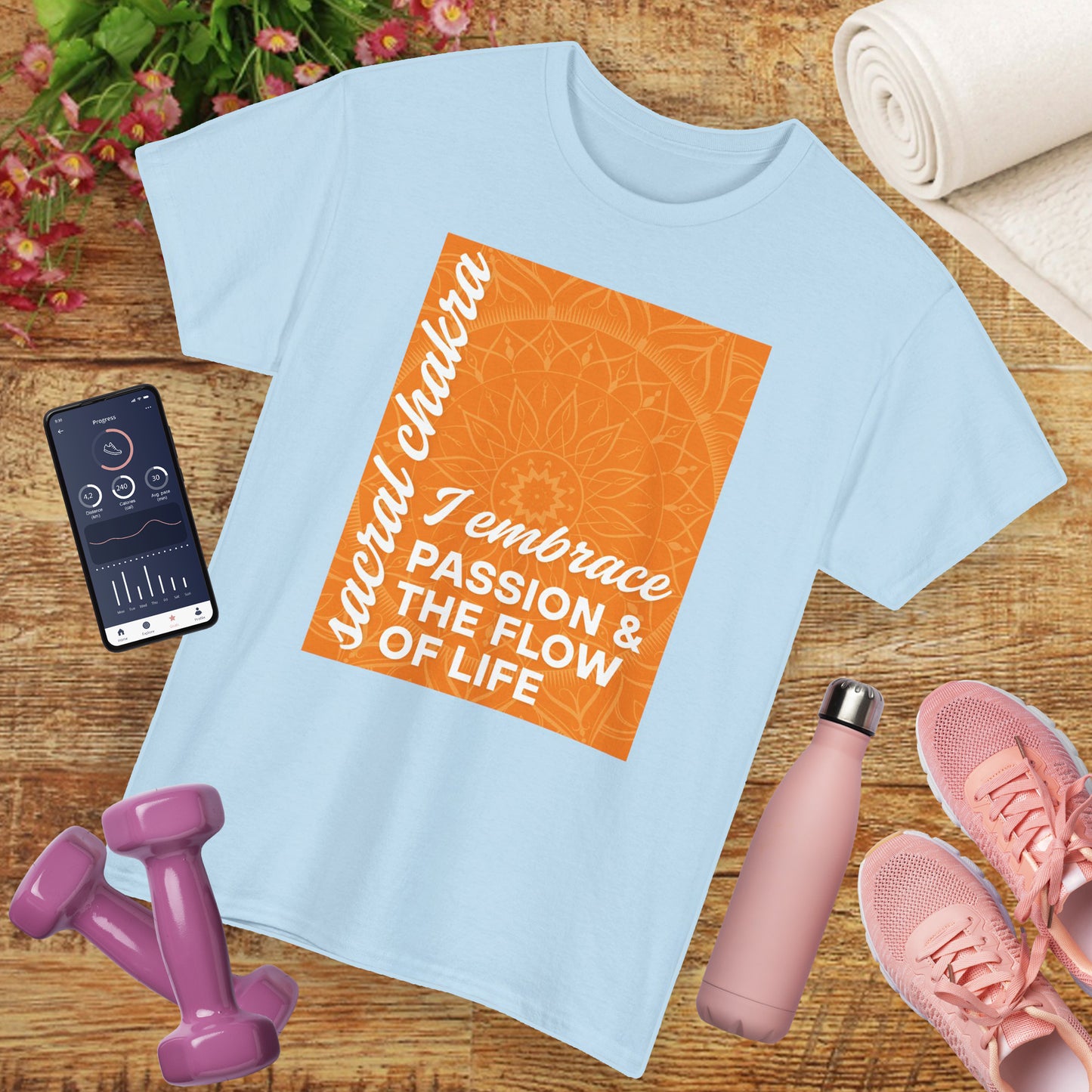 🧡Flow of Passion Heavy Cotton Tee - Embrace Your Creativity
