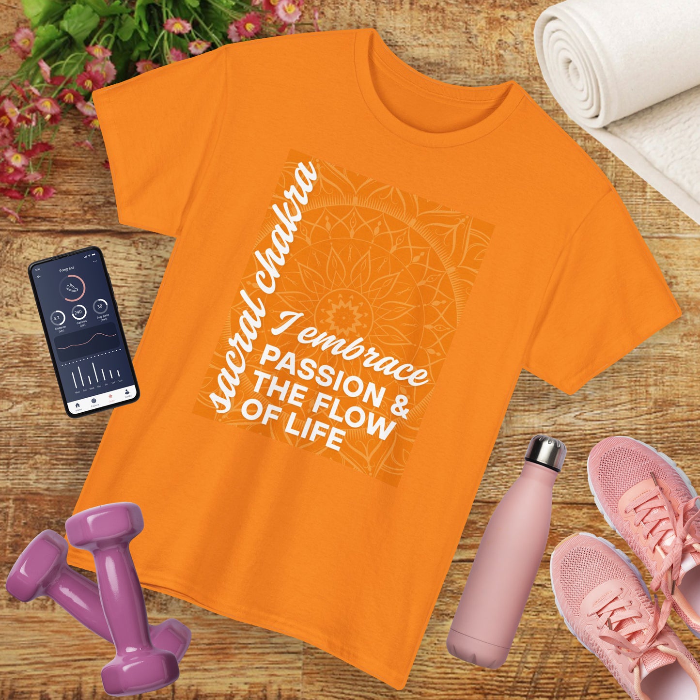 🧡Flow of Passion Heavy Cotton Tee - Embrace Your Creativity