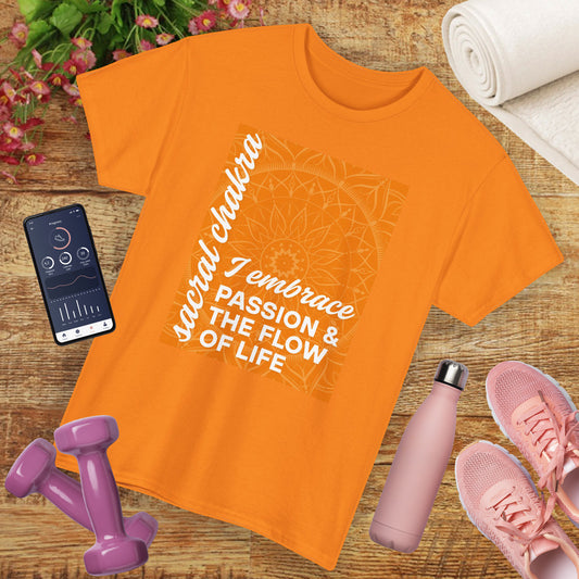 🧡Flow of Passion Heavy Cotton Tee - Embrace Your Creativity