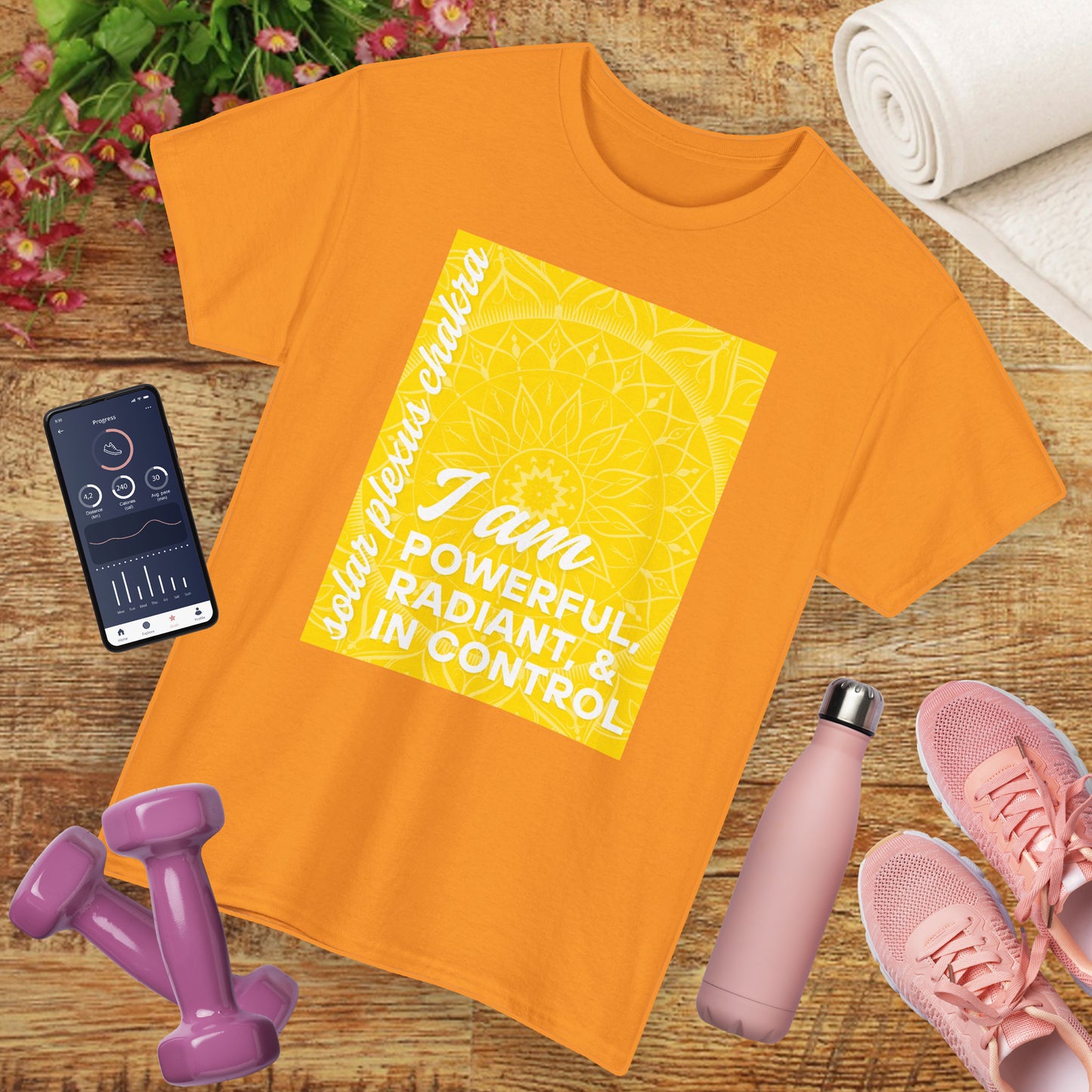 ☀️Radiant Power Heavy Cotton Tee - Own Your Inner Fire
