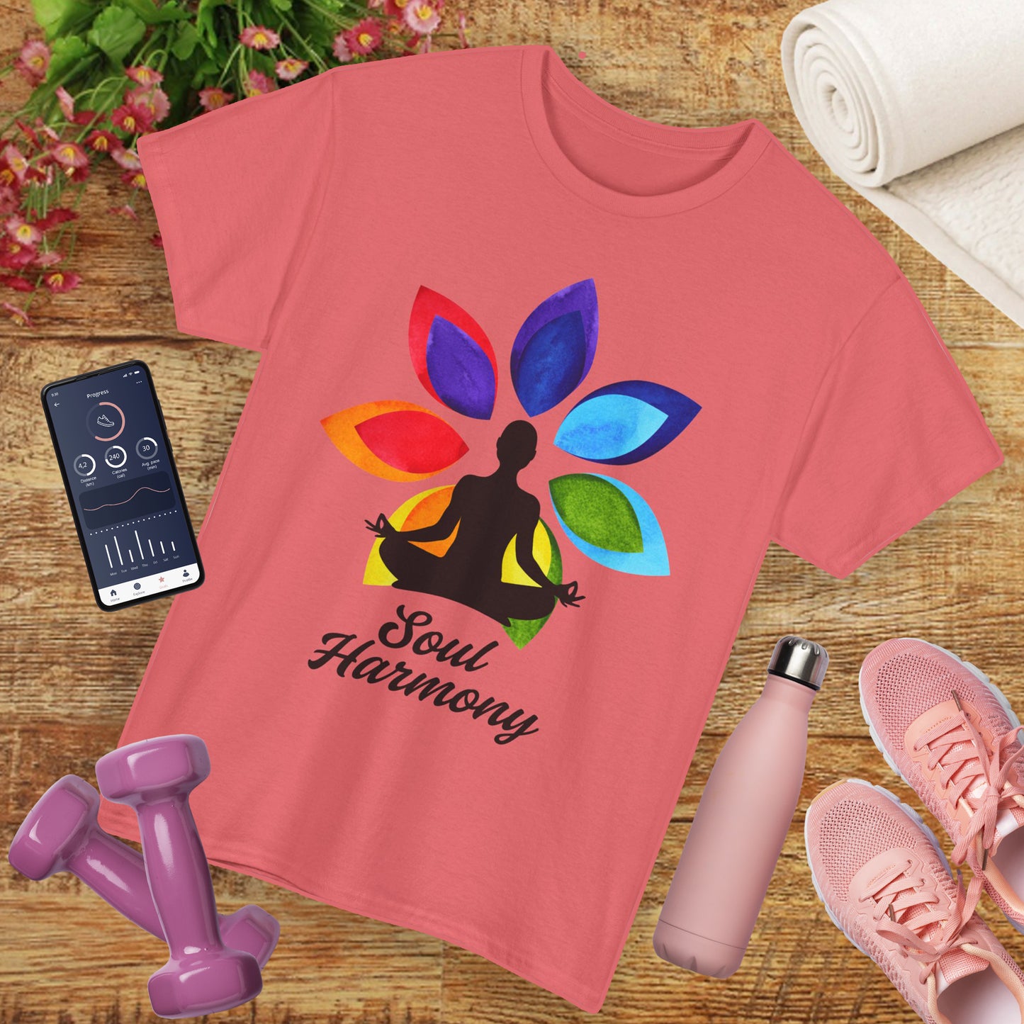 Soul Harmony Chakra Heavy Cotton Tee - Embrace Inner Peace in Style