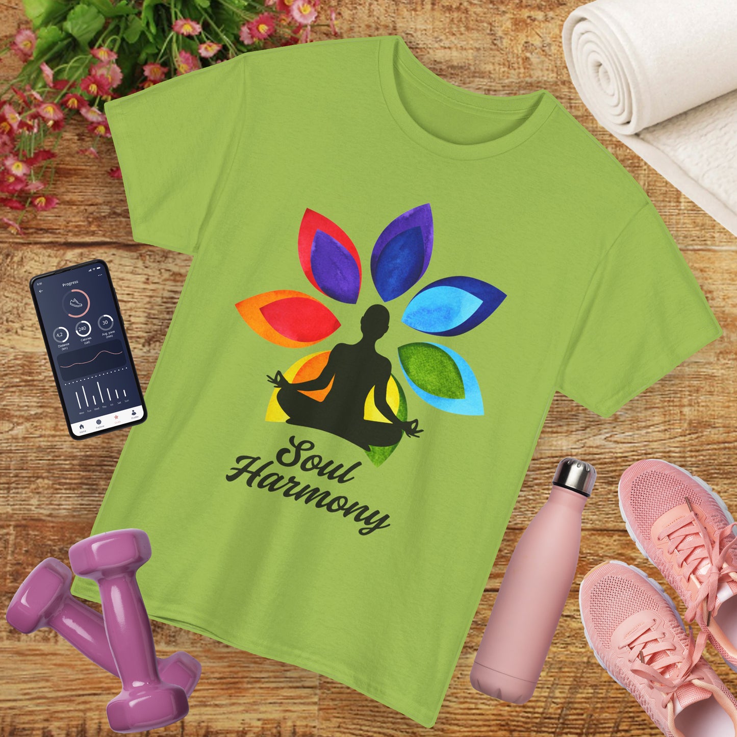 Soul Harmony Chakra Heavy Cotton Tee - Embrace Inner Peace in Style