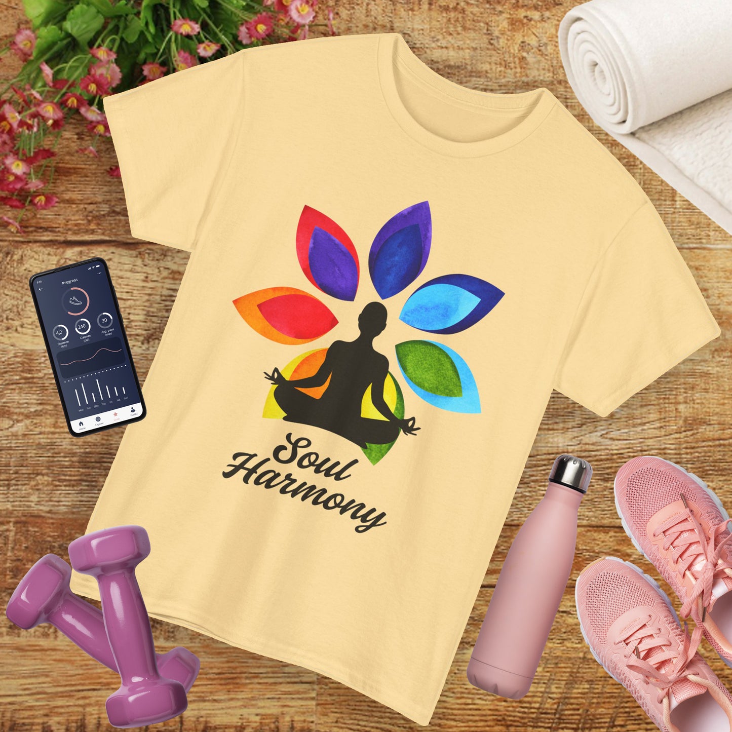 Soul Harmony Chakra Heavy Cotton Tee - Embrace Inner Peace in Style