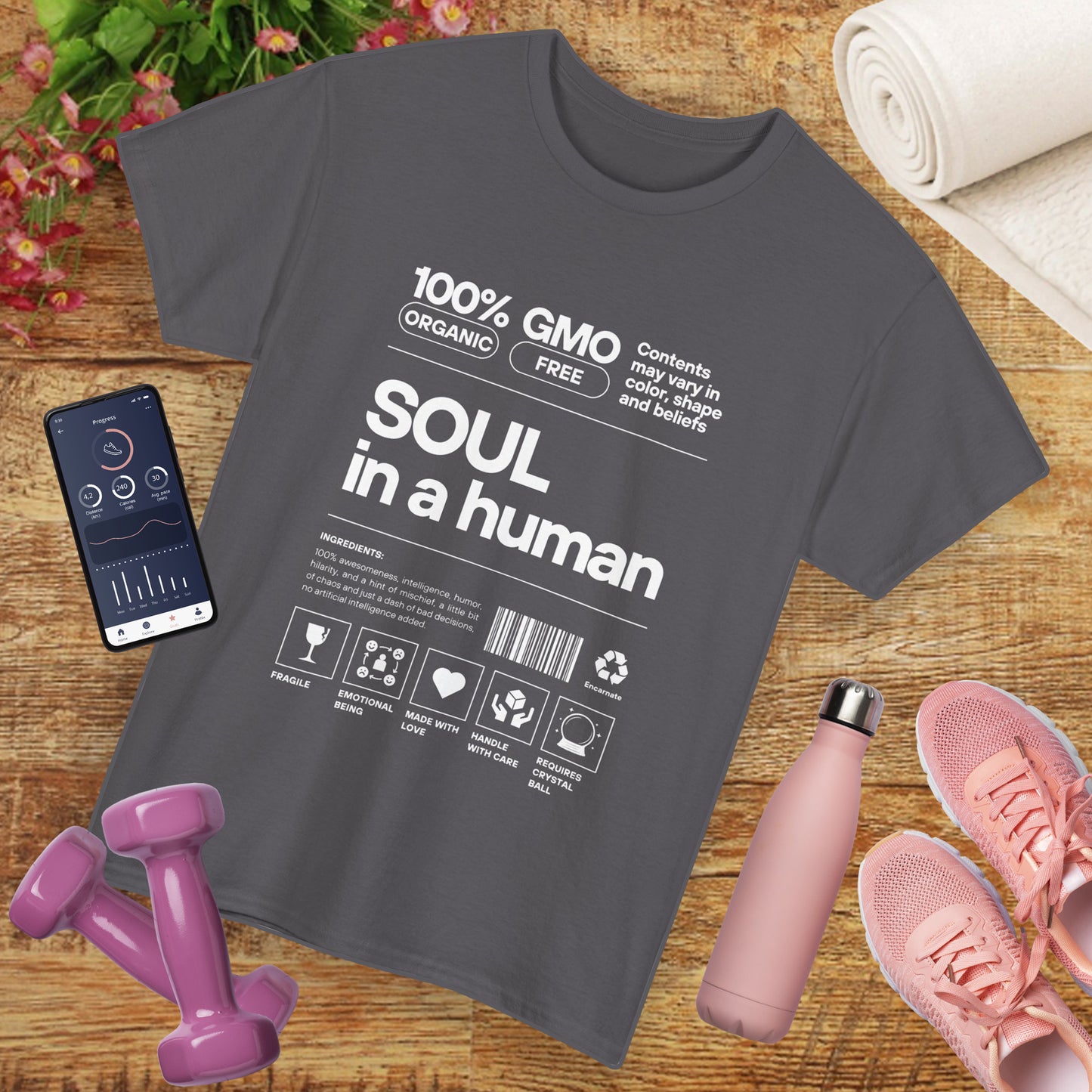 Soul in a Human - Conscious Humor Heavy Cotton Tee