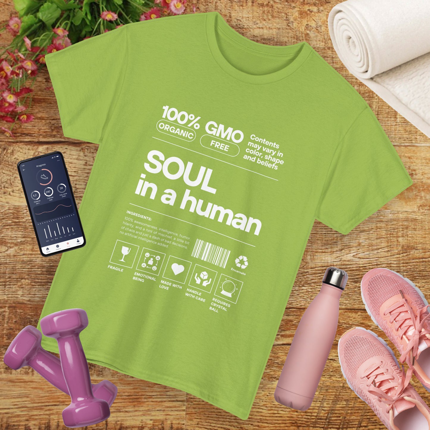 Soul in a Human - Conscious Humor Heavy Cotton Tee
