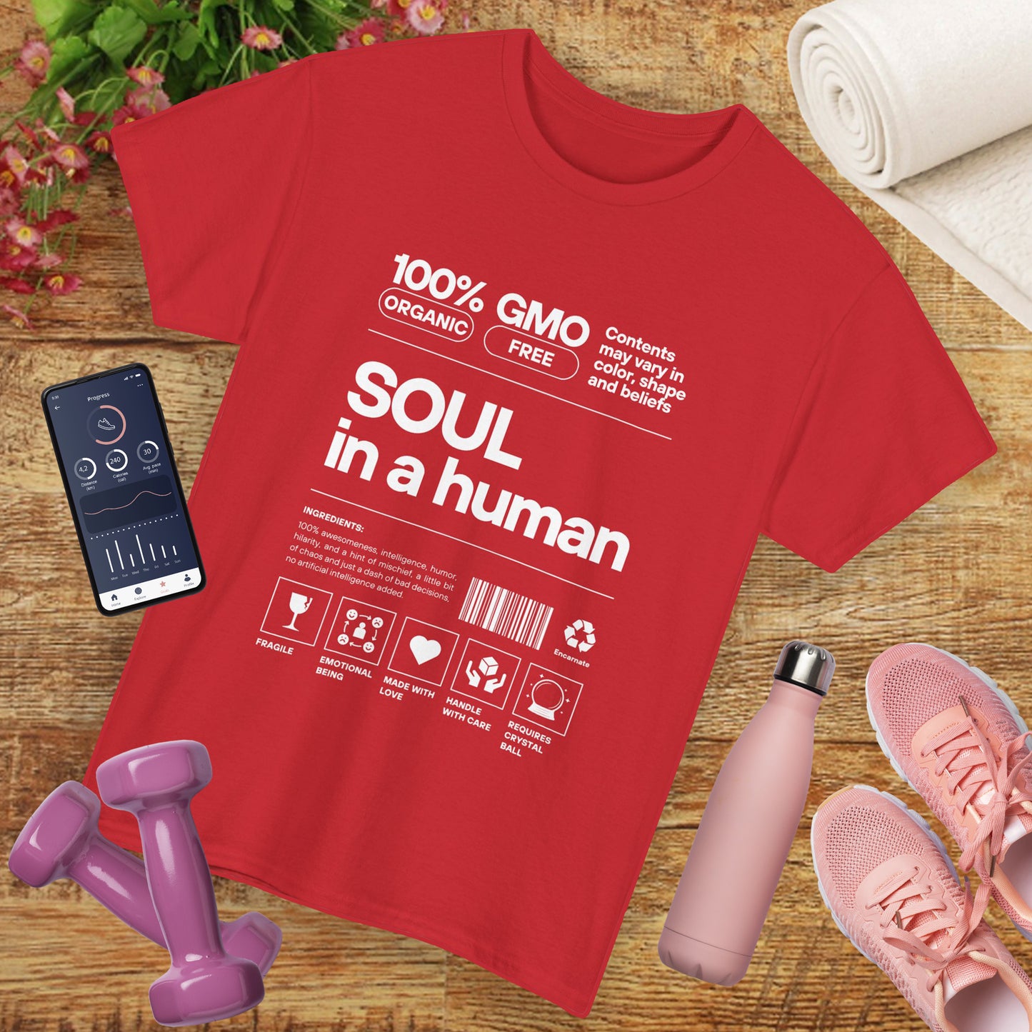 Soul in a Human - Conscious Humor Heavy Cotton Tee