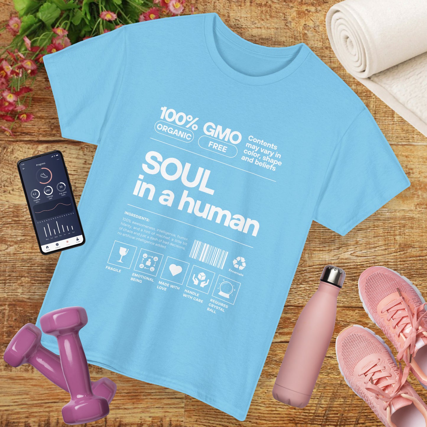 Soul in a Human - Conscious Humor Heavy Cotton Tee