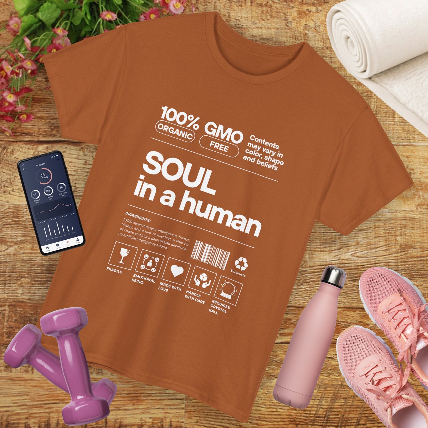 Soul in a Human - Conscious Humor Heavy Cotton Tee
