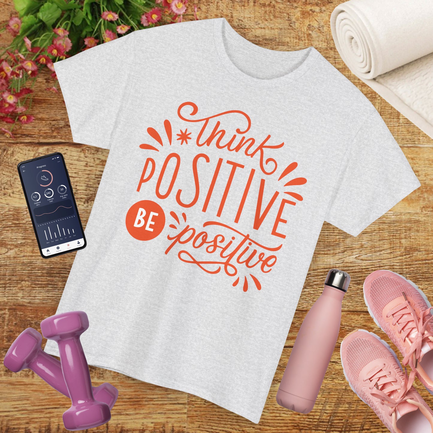 Radiant Mindset Heavy Cotton Tee - Where Thoughts Bloom Into Light