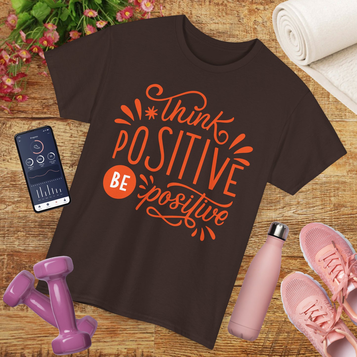 Radiant Mindset Heavy Cotton Tee - Where Thoughts Bloom Into Light